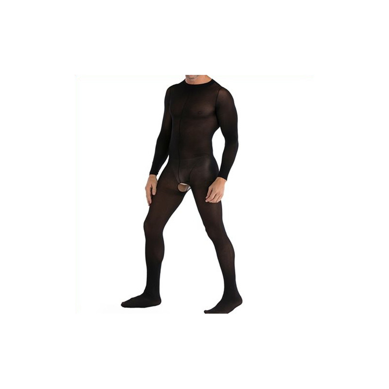 MenSexyWear Combinaison ouverte HYPNOSE Noire